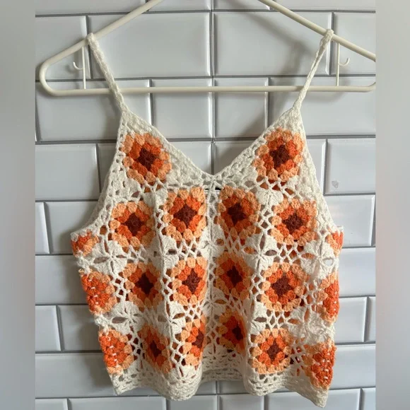 Cotton Emporium crochêt Women’s top/Size S - Picture 4 of 7